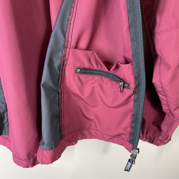 MEC Vintage 90’s Lightweight Maroon Cycling Windbreaker Jacket size small - Picture 5 of 8